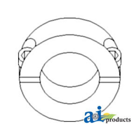 A & I PRODUCTS Collar, Double Split Shaft, 1/2" (2 PK) 1.75" x4" x1.75" A-DSA12
